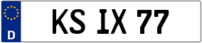 Truck License Plate